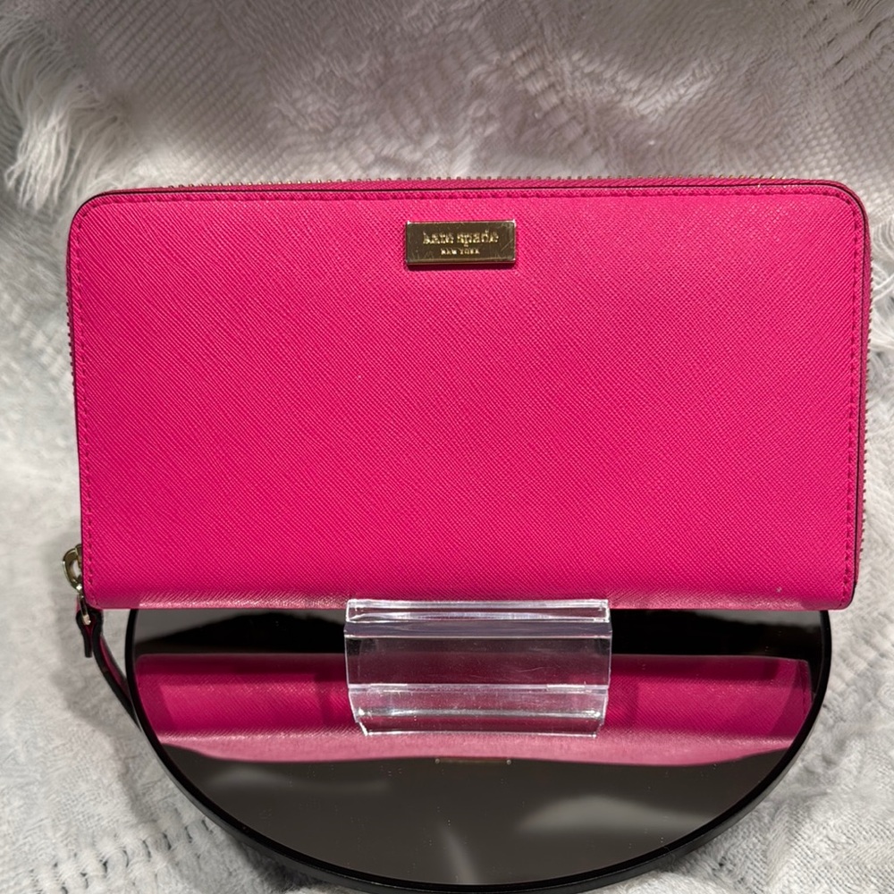 Kate Spade Hot Pink Continental Wallet NWOT